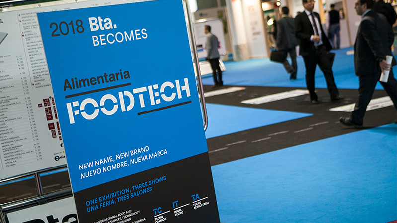 Interior del salón BTA, que este año pasa a llamarse Foodtech Barcelona 2018